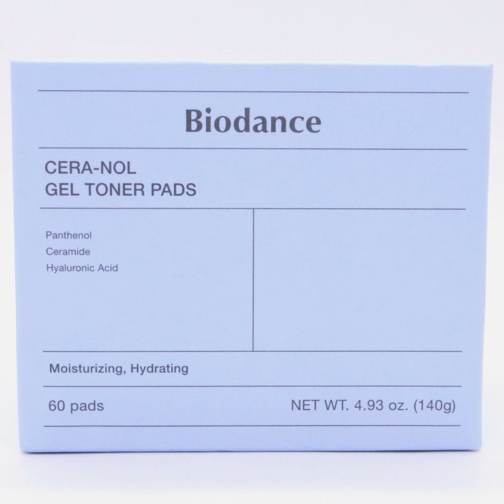 Biodance Cera-Nol Gel Toner Pads Ceramide Hyaluronic Acid 60 Pads K-beauty 04/27